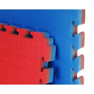 40mm Premium Tatami Red & Blue Dojo Jigsaw Mat Set | 25–100m²