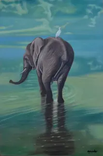 Serene Giant by Maria Esther Panesso Mercado (Print)