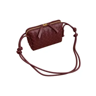 The Woven Leather Crossbody - Burgundy — LBL Style