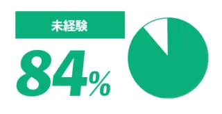 未経験 84%