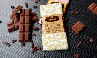 60% Dark Chocolate Bar w/ Coffee Grounds