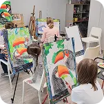 Фотография учеников художественных курсов ArtMaailm