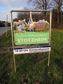 Stotzheim wilkommensschild der dorfgemeinschaft